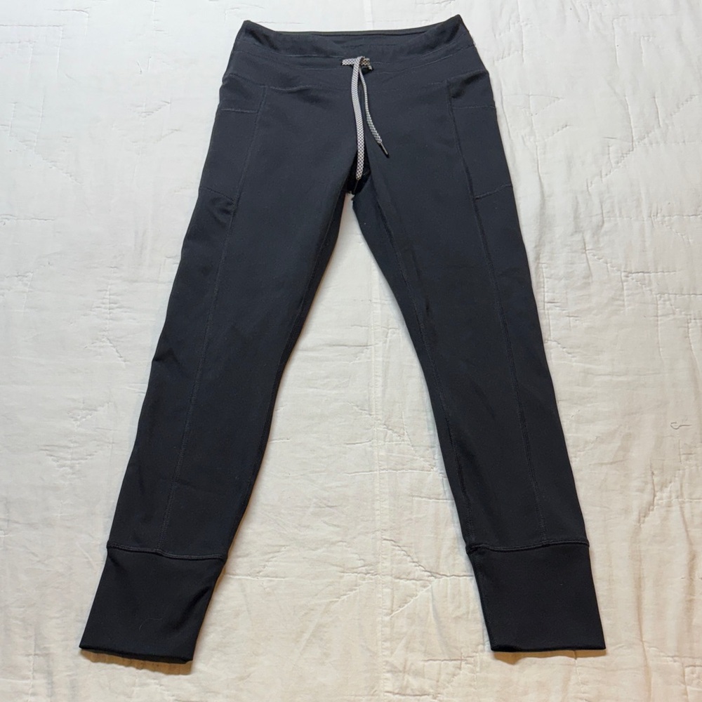 Yogalicious Lux Black High-Rise Joggers Small Drawstring Athletic Workout Pants